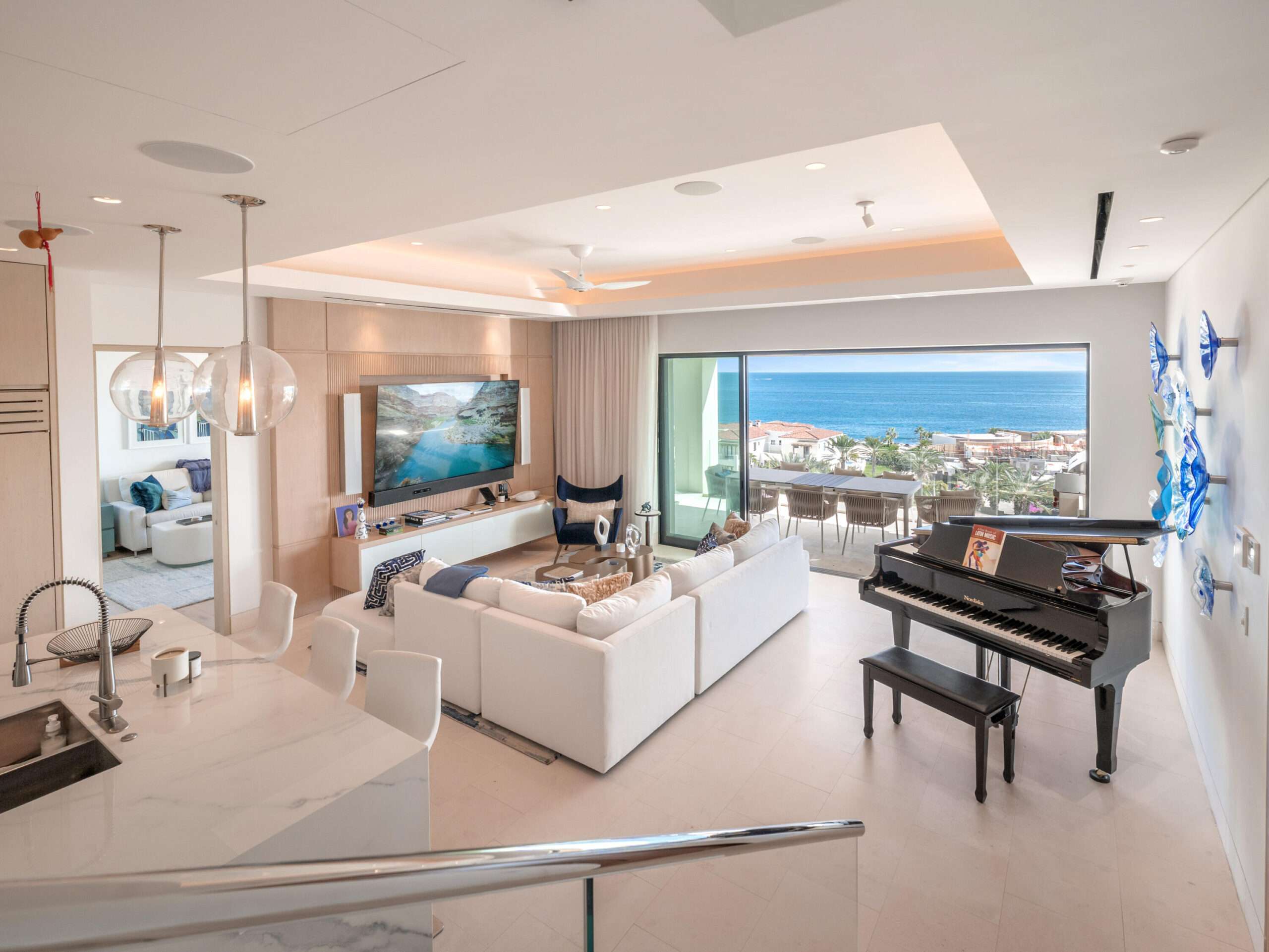 Cabo del Sol Cove Club Bungalow 10 in the gated Cove Club offers 4 bedrooms and 4 bathrooms with an open-concept design that seamlessly connects the kitchen, dining, and living areas to an expansive outdoor terrace. Ideal for entertaining and indoor-outdoor living. Enjoy sweeping, unobstructed for sale